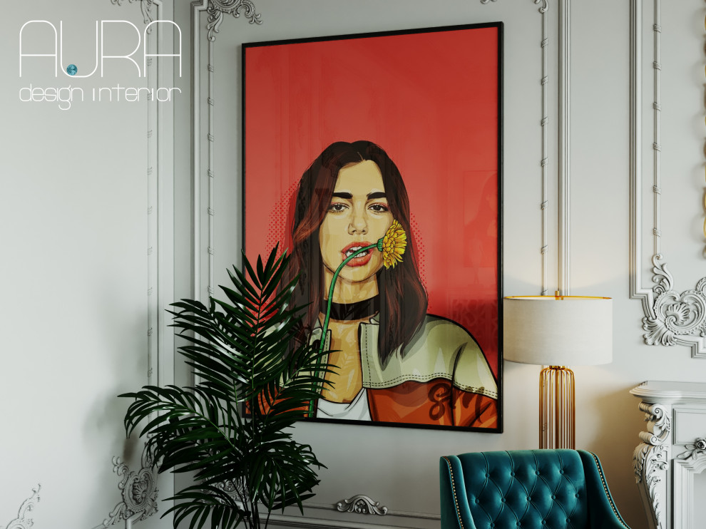 Дизайн гостиной в коттедже на Рублево-Успенском шоссе, г. Москва