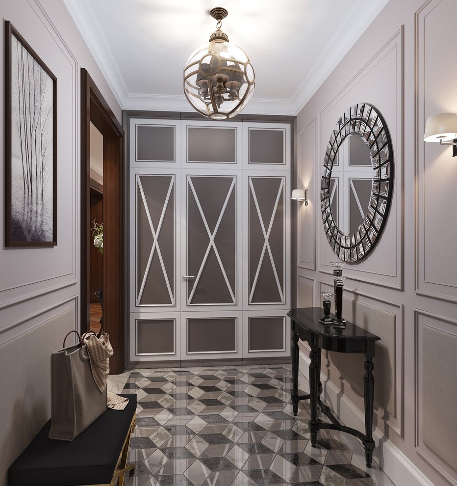 Project of Interiors at private flat at Molodogvardeyskaya Street, Moscow