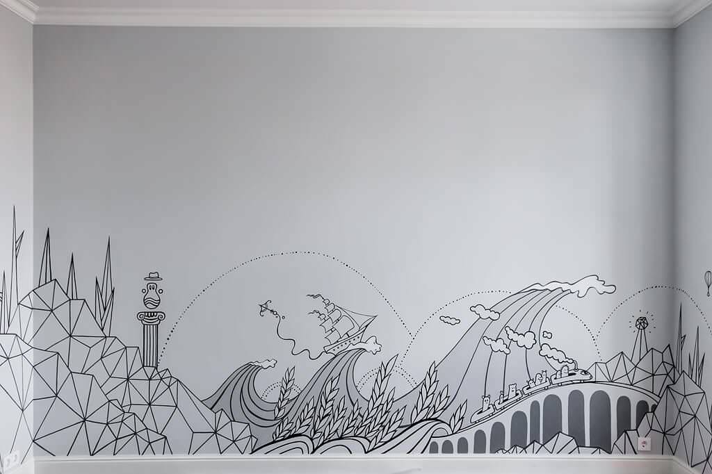 Обложка проекта: Роспись стен детской комнаты