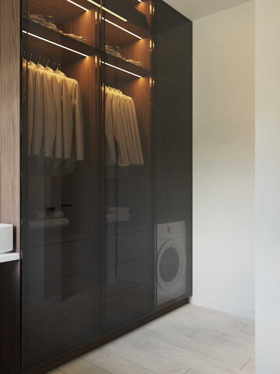 Обложка проекта: Современная квартира с видом на лес