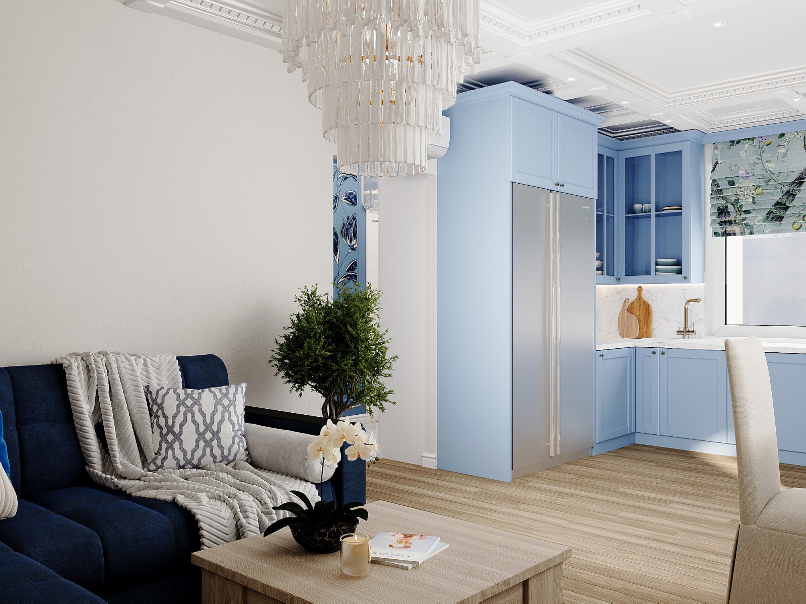 Дизайн-проект дома у моря в стиле нео-классика