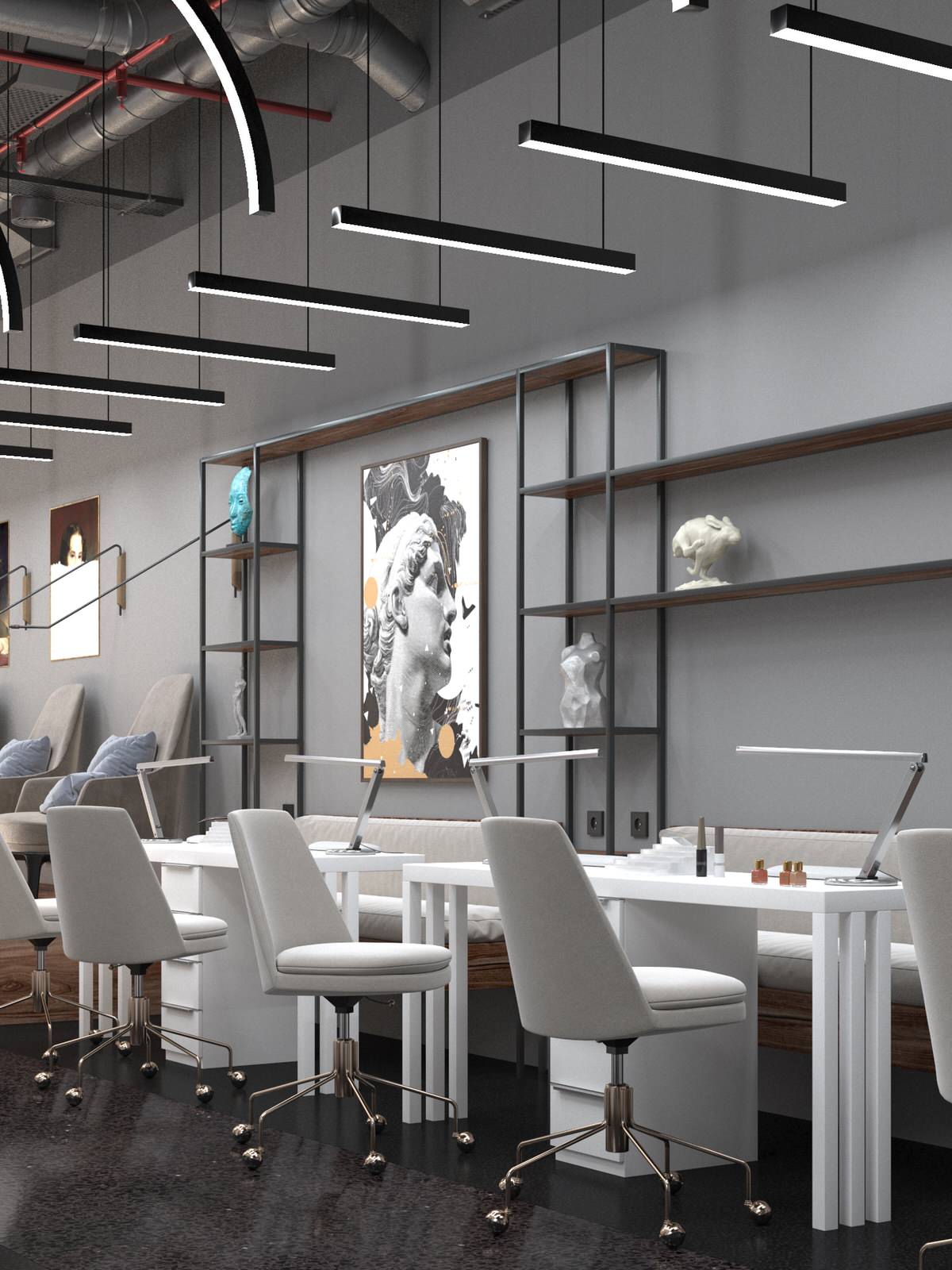 БАРБЕРШОП И САЛОН КРАСОТЫ BLACK RABBIT 140 КВ.М. Г. МОСКВА