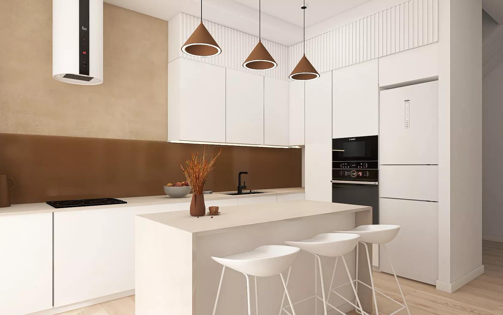 Обложка проекта: Дом в теплых тонах