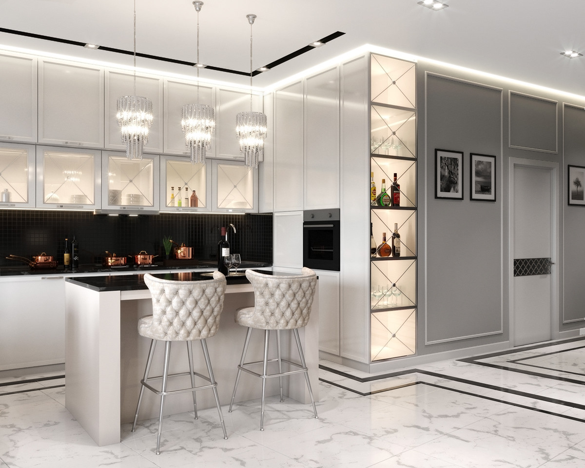 Обложка проекта: Кухня-гостиная2