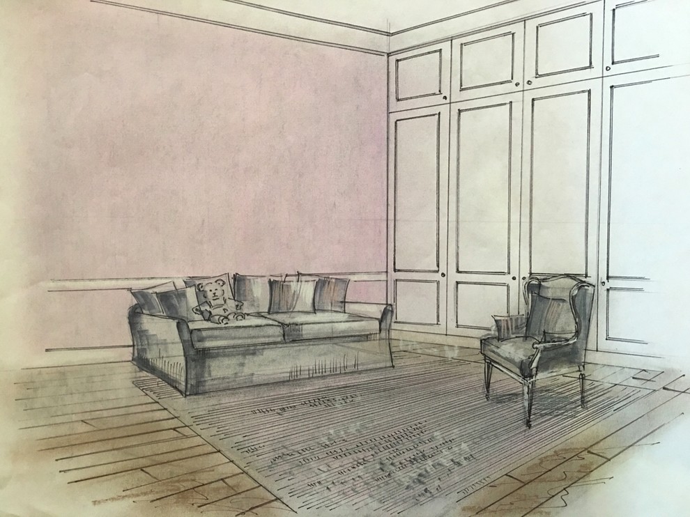 Эскизы квартиры для актрисы кино