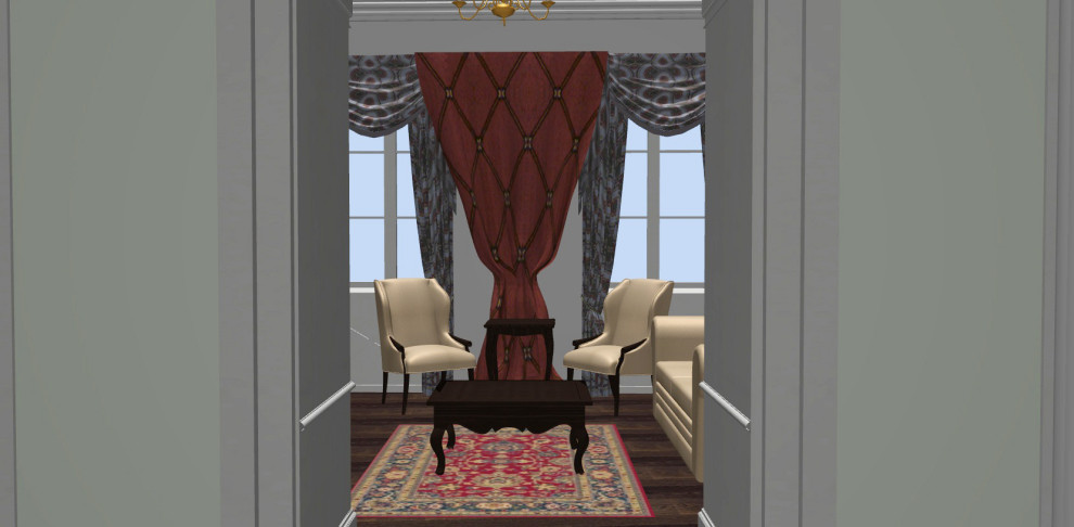 Английский колониальный. Дизайн-проект квартиры в историческом доме 1890 года на