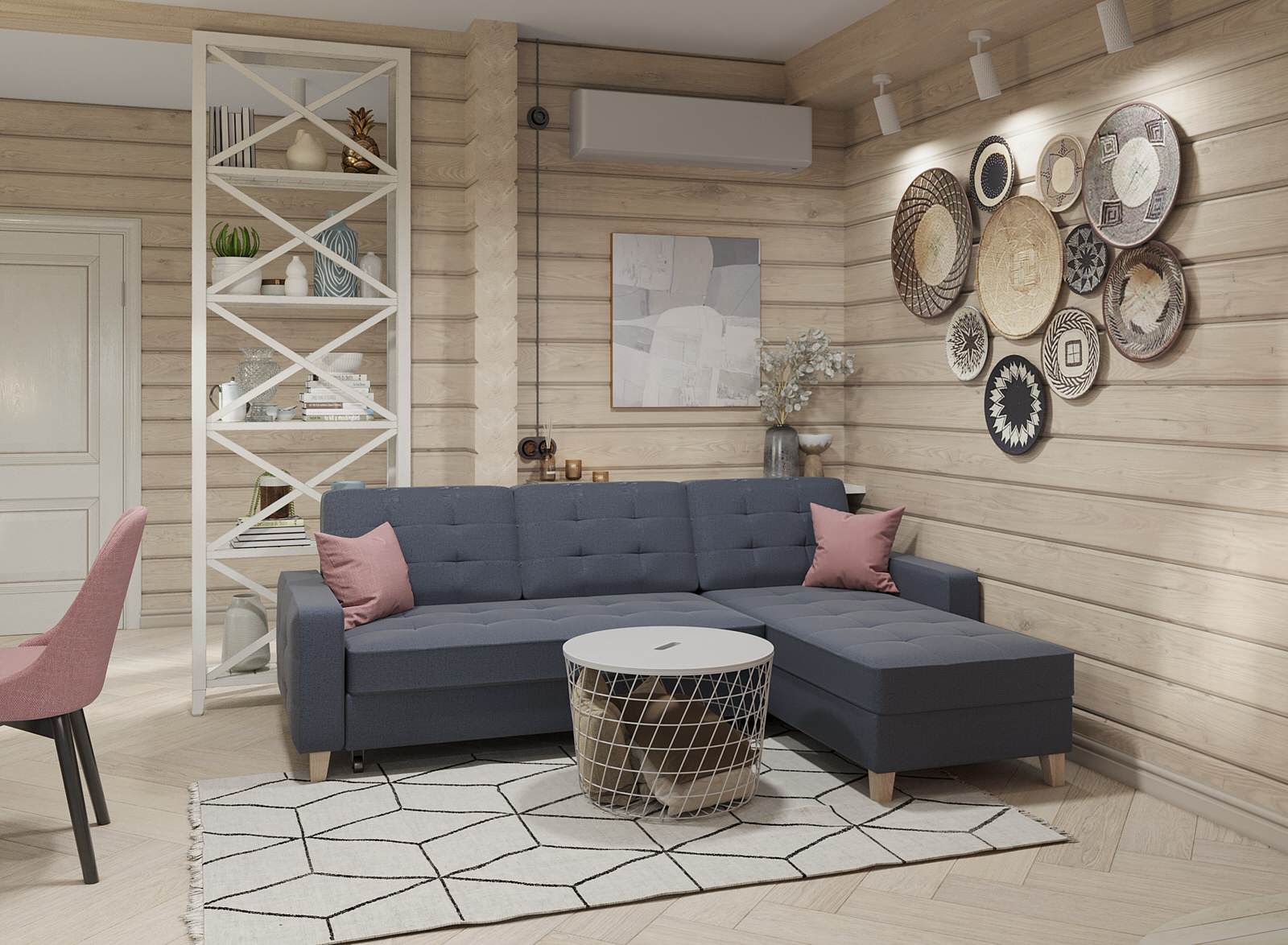 Дизайн интерьера срубного дома