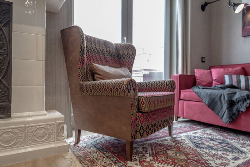 Кухня-гостиная в твидовом костюме