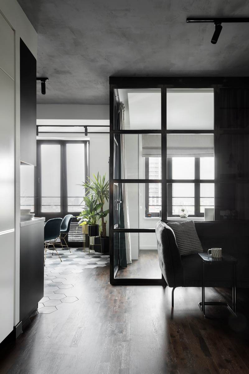 Современный интерьер квартиры-студии