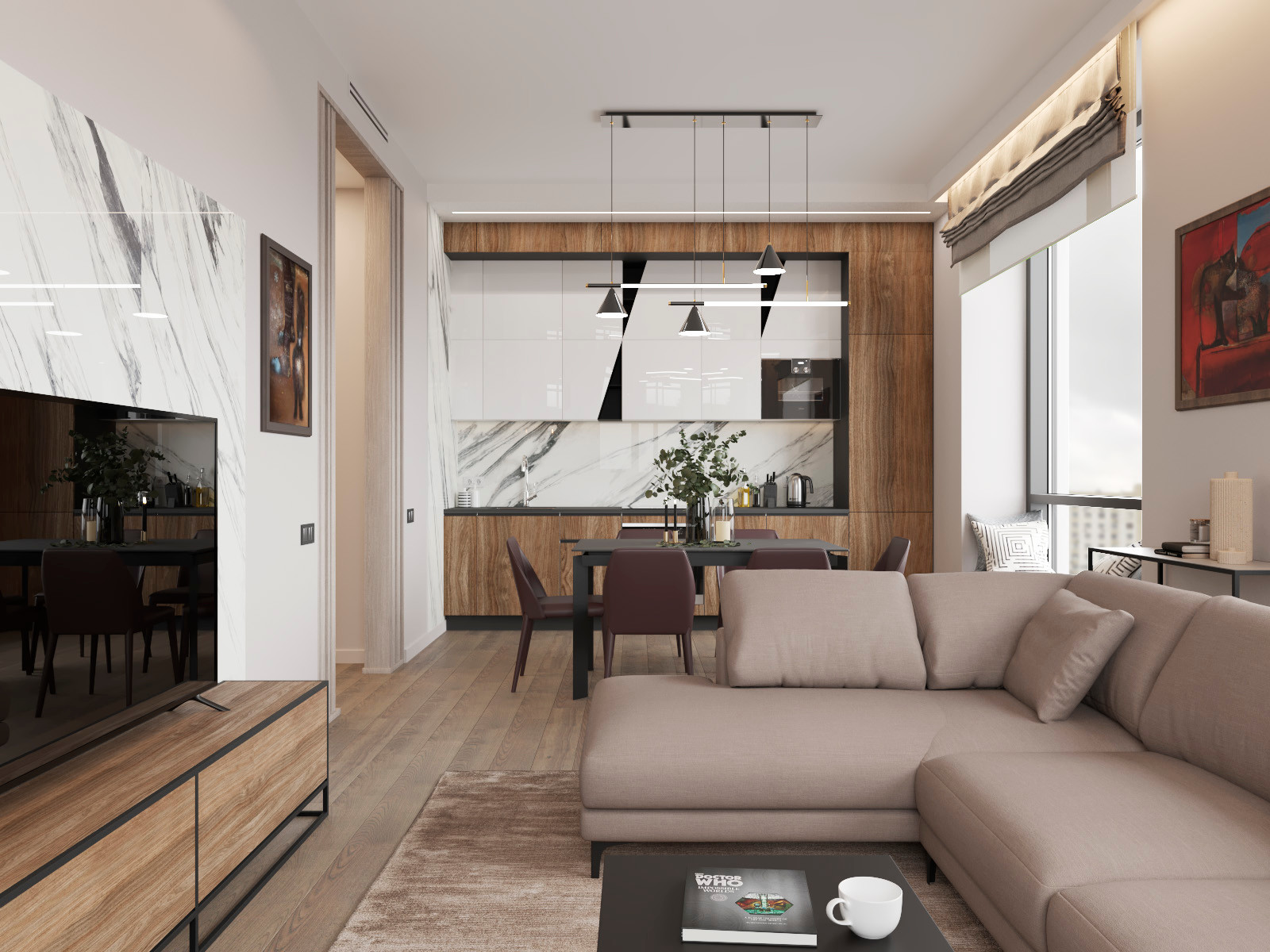 Дизайн интерьера квартиры 82 м.кв.