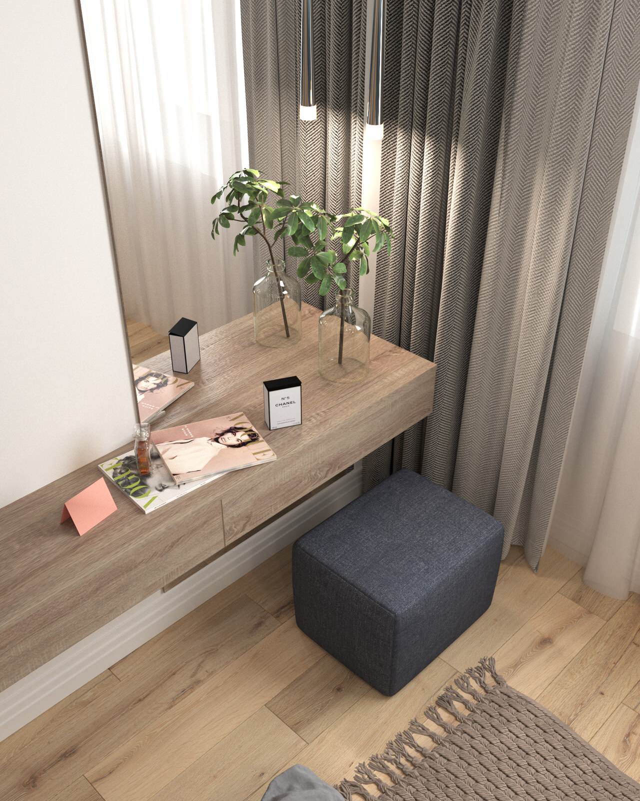 Спальня с фреской