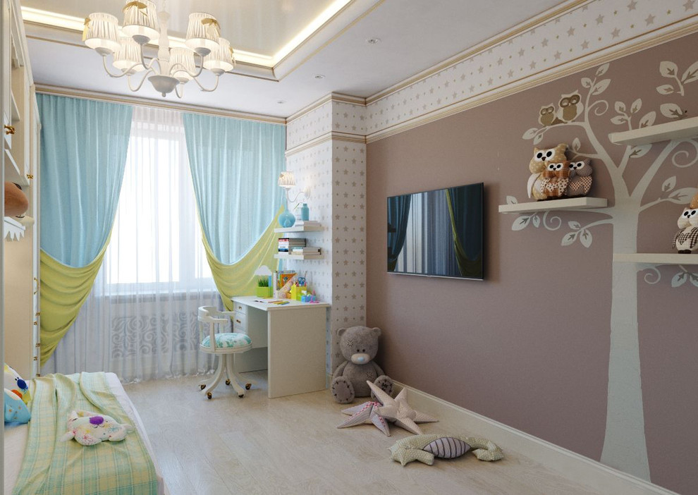 Обложка проекта: детская комната в утонченном классическом  стиле