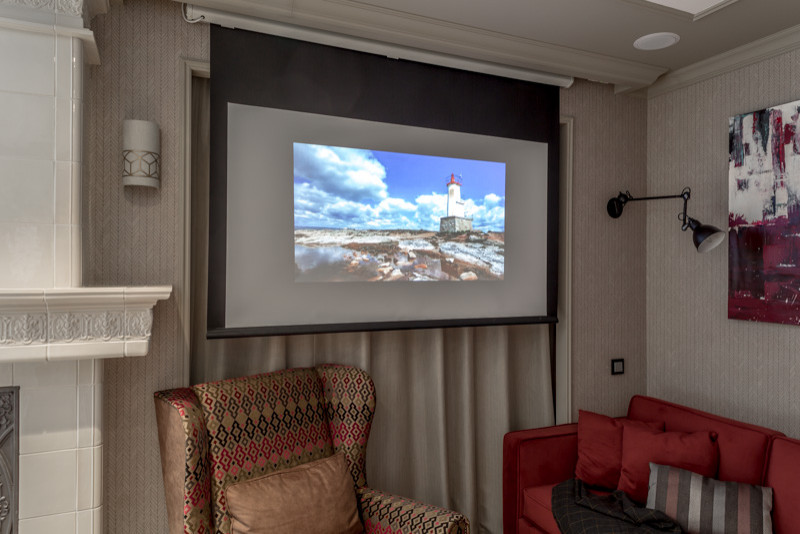 Кухня-гостиная в твидовом костюме