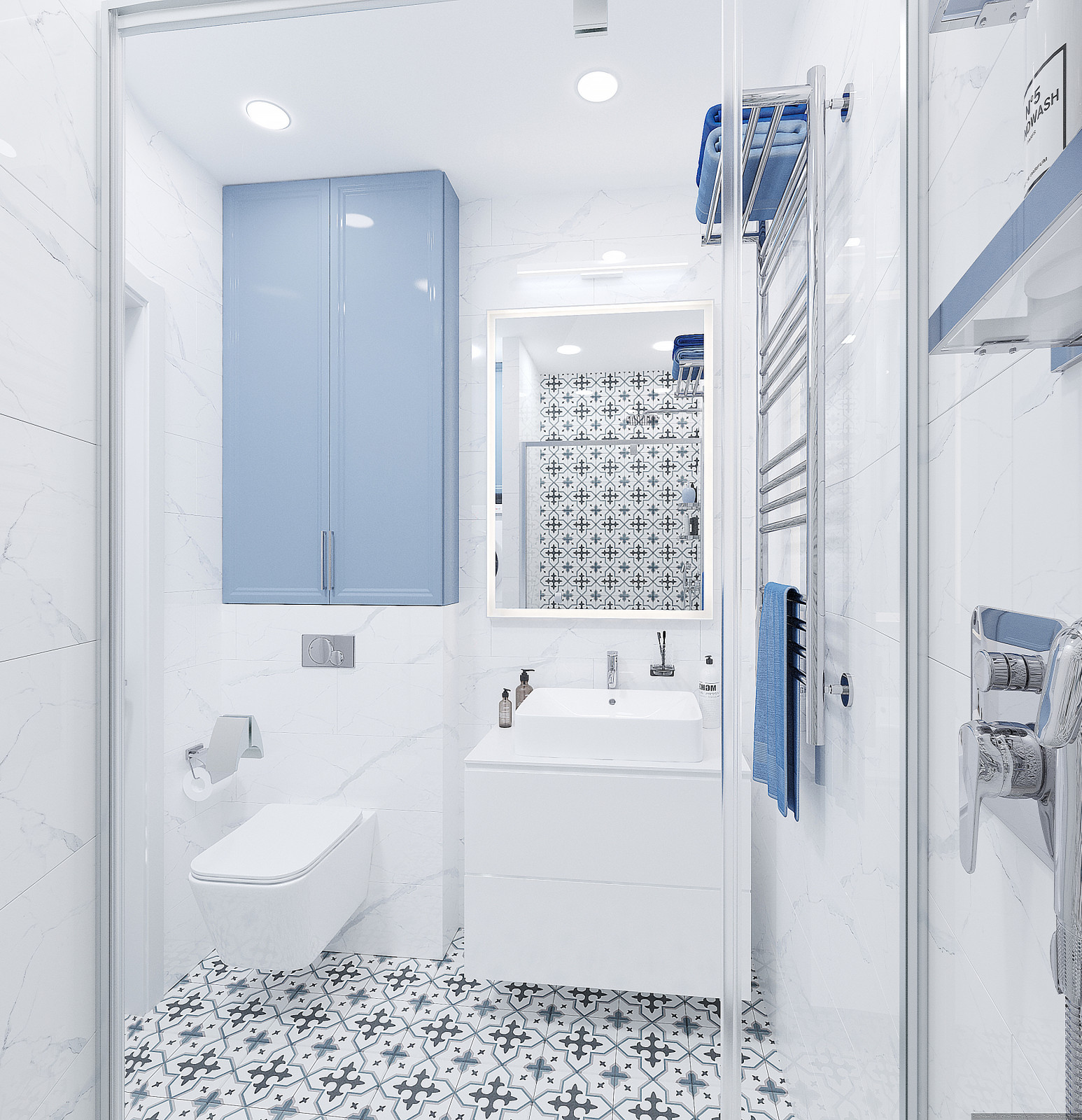 В голубой дымке