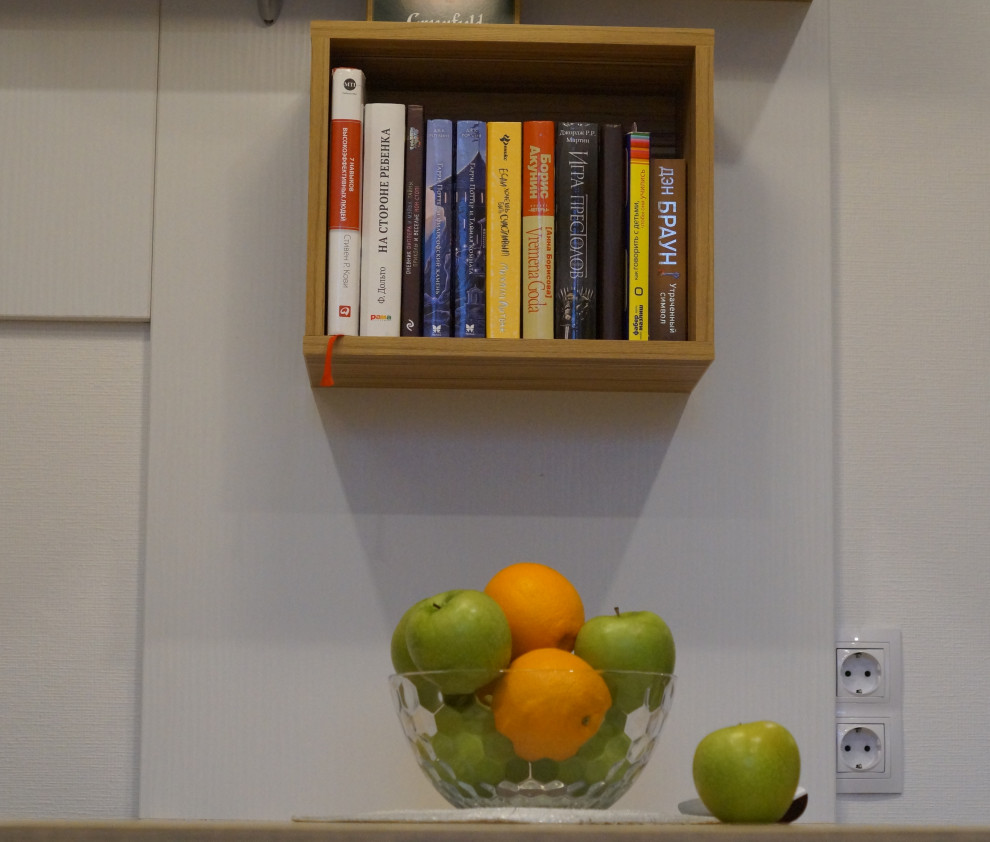 Однокомнатная квартира с кухней-гостиной 6м2 и стиральной машиной на кухне