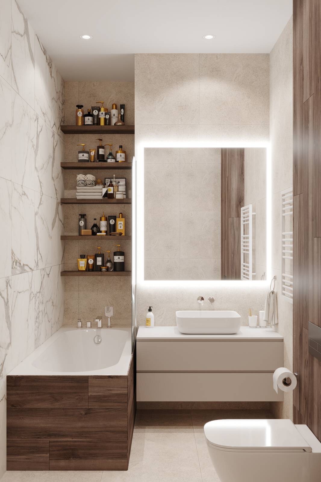 Квартира 71 кв.м. в современном стиле в ЖК «Сердце столицы».