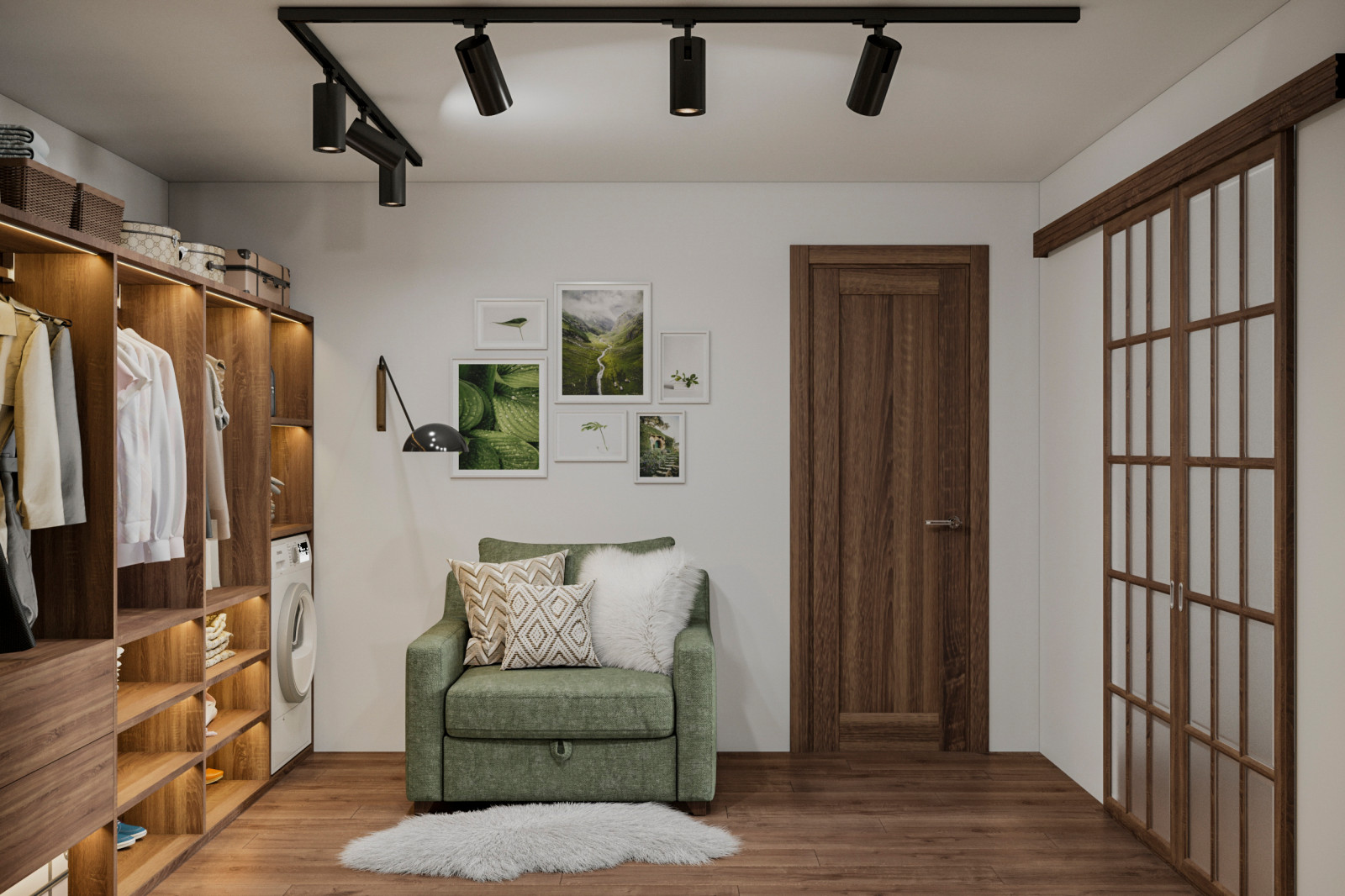 Скандинавский стиль для двухкомнатной квартиры, Народный бульвар