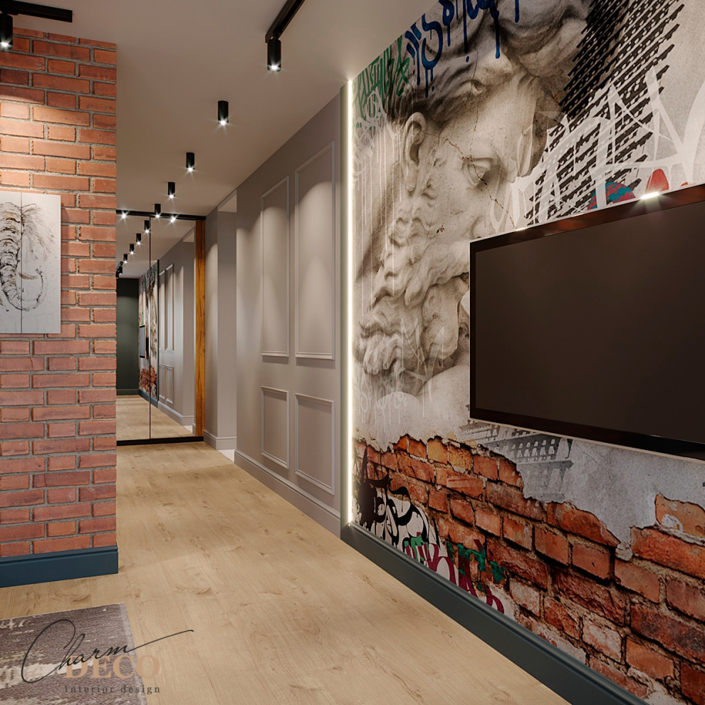 Прихожая в стиле лофт