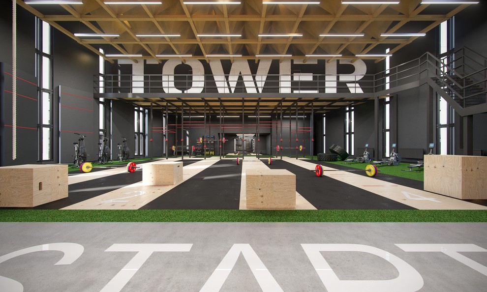 Обложка проекта: Проект интерьера спортивного клуба Black Tower Crossfit