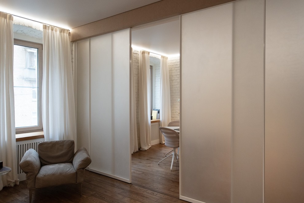 Межкомнатная раздвижная перегородка R1200 raumplus в комнату