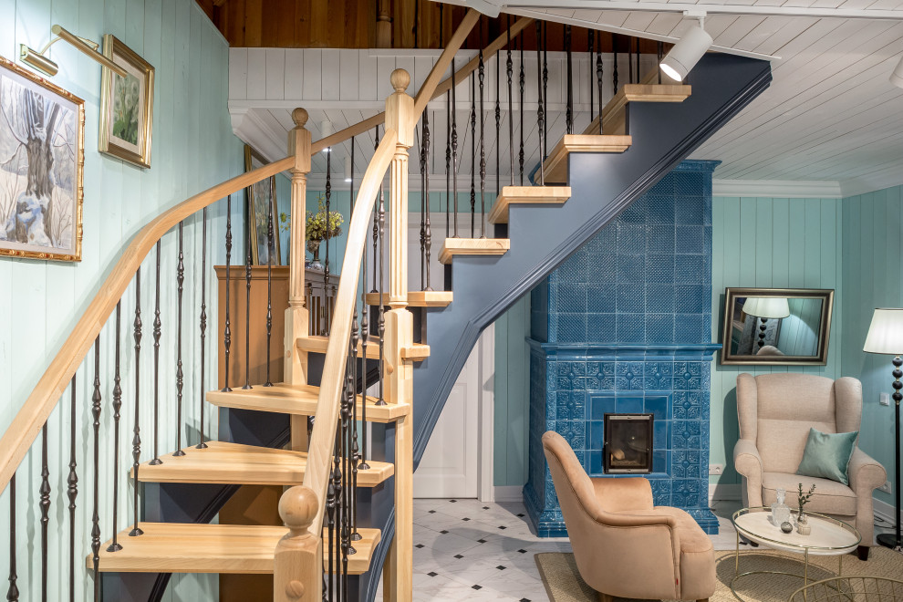 Проект 18 - Деревянная лестница из бука для НТВ