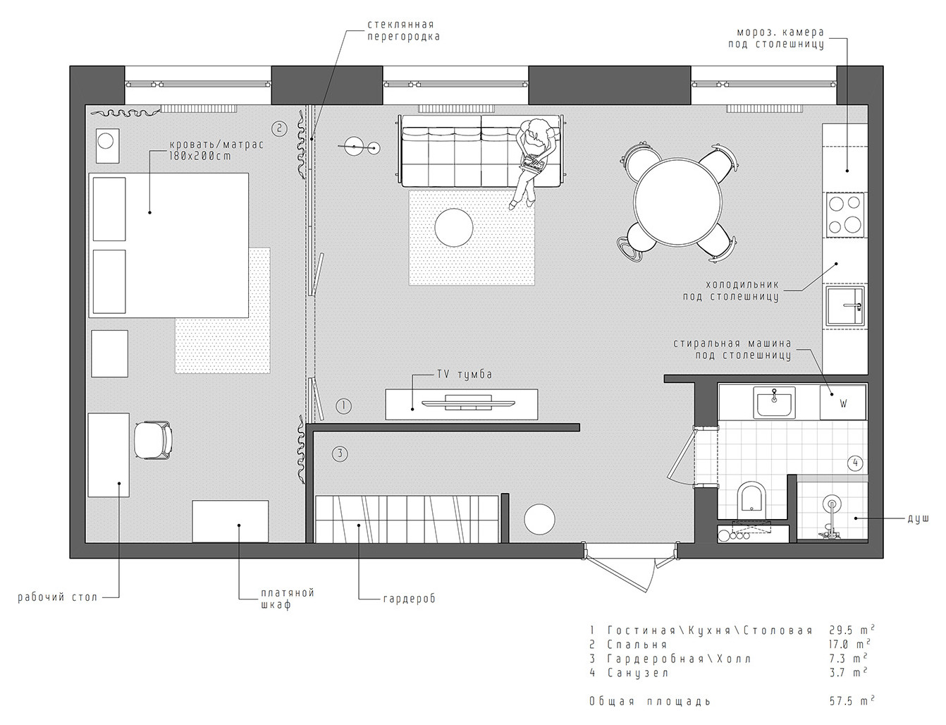 Houzz тур: 57 кв.м — апартаменты в доходном доме конца XVIII века