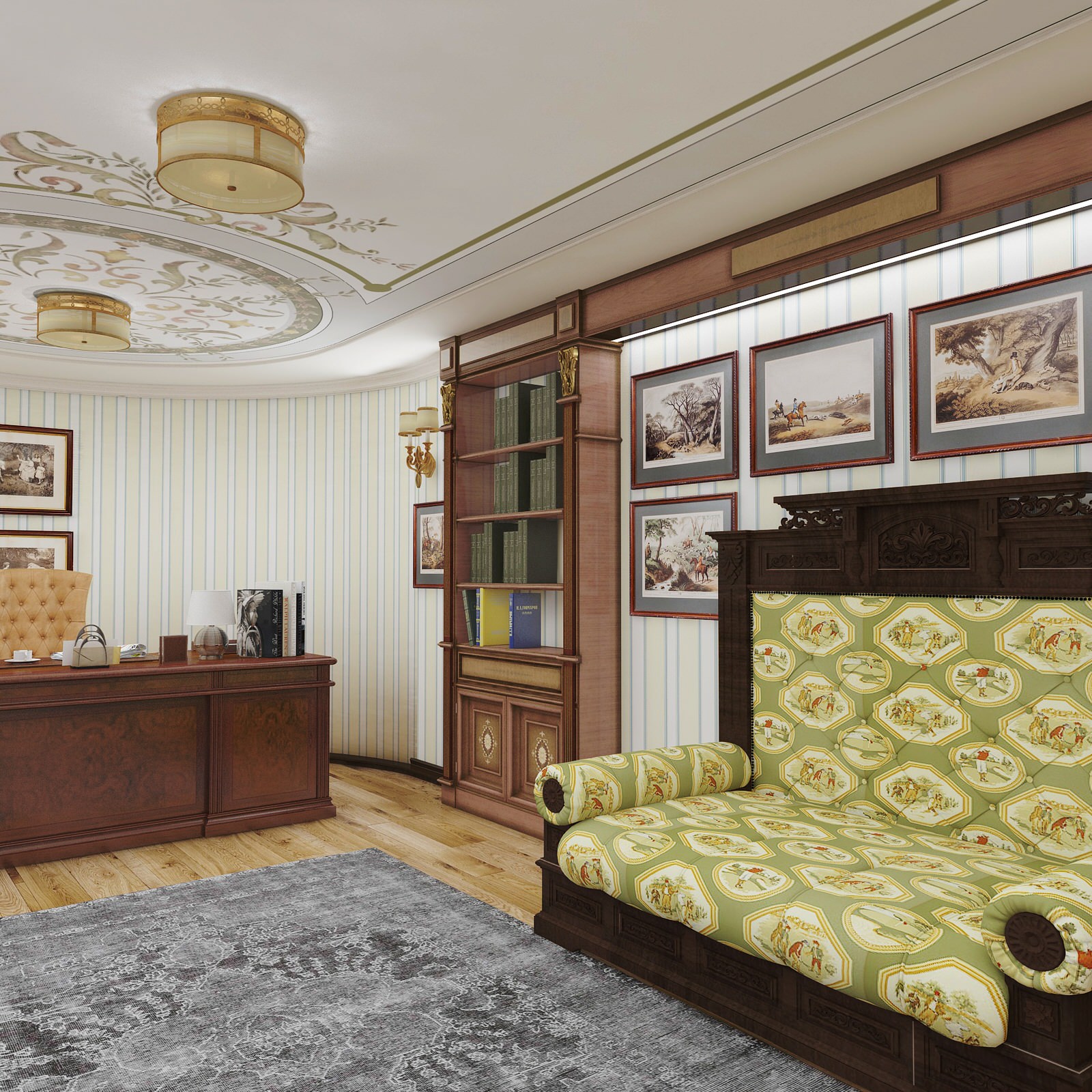 Проект. Интерьер подвала дома (70 м кв)