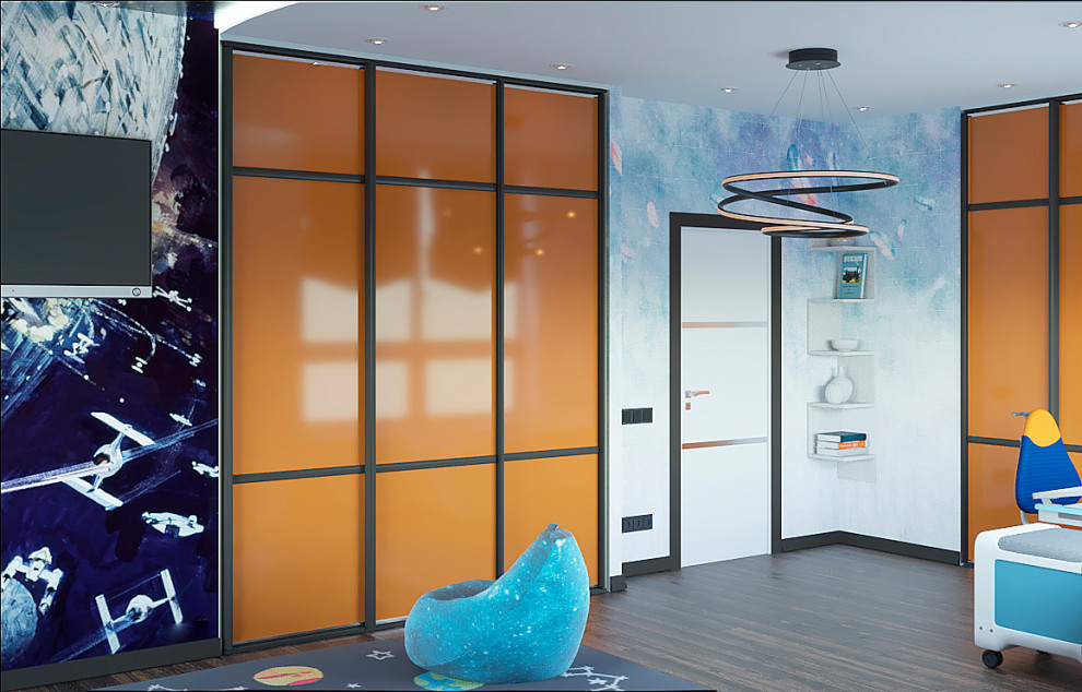 Яркая сочность. Трехкомнатная квартира на Озерной