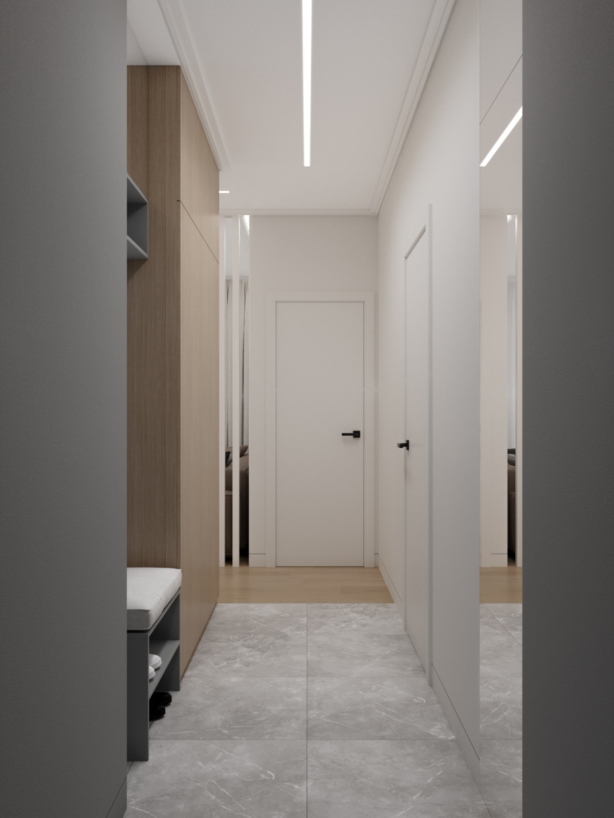 Интерьер квартиры-студии в ЖК Первый квартал