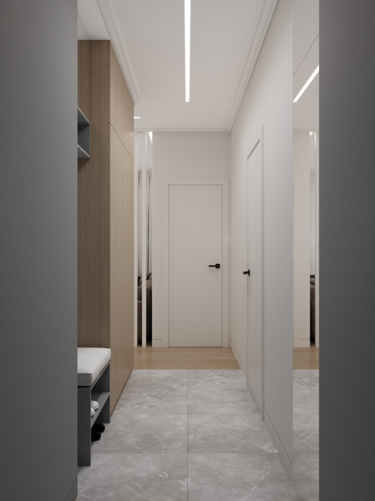 Интерьер квартиры-студии в ЖК Первый квартал