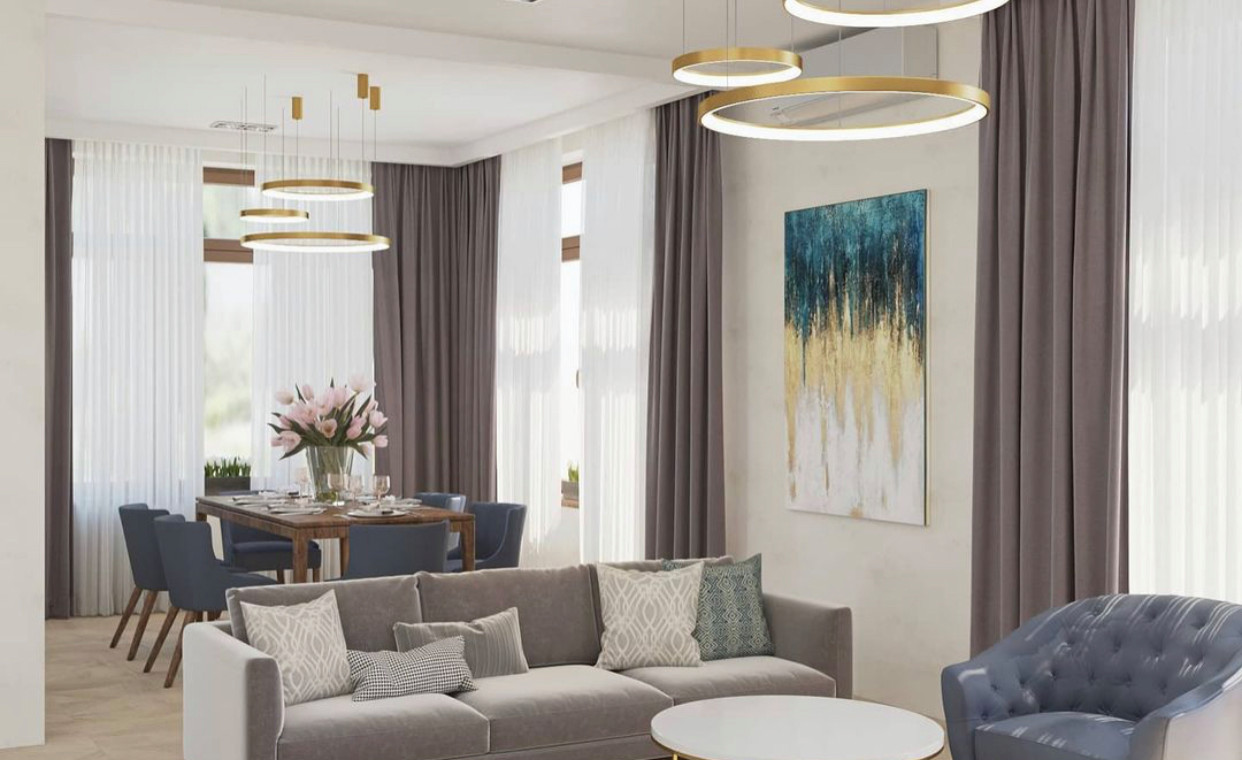 Дизайн кухни-студии