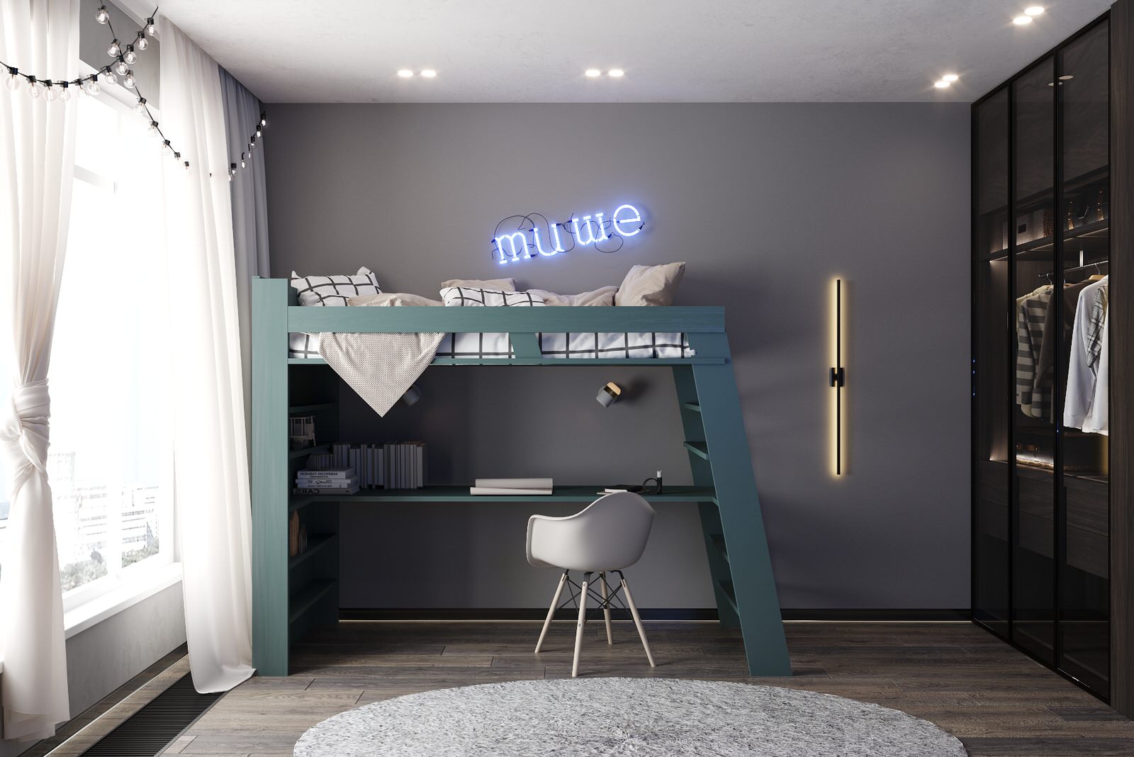 Двухуровневая квартира в Курске