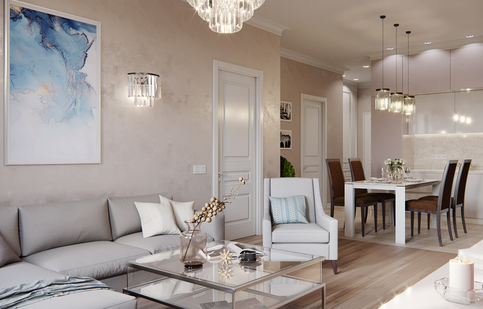 Обложка проекта: Визуализация кухни-гостиной для дизайнера Ксении Хоняковой Smart interior