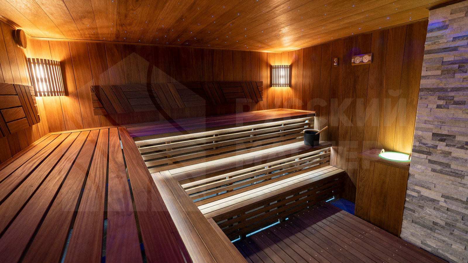 Обложка проекта: Обзор парной из экзотической и редкой древесины Фраке