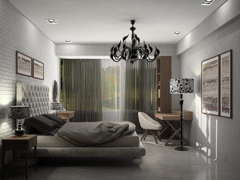 Спальня в стиле Лофт