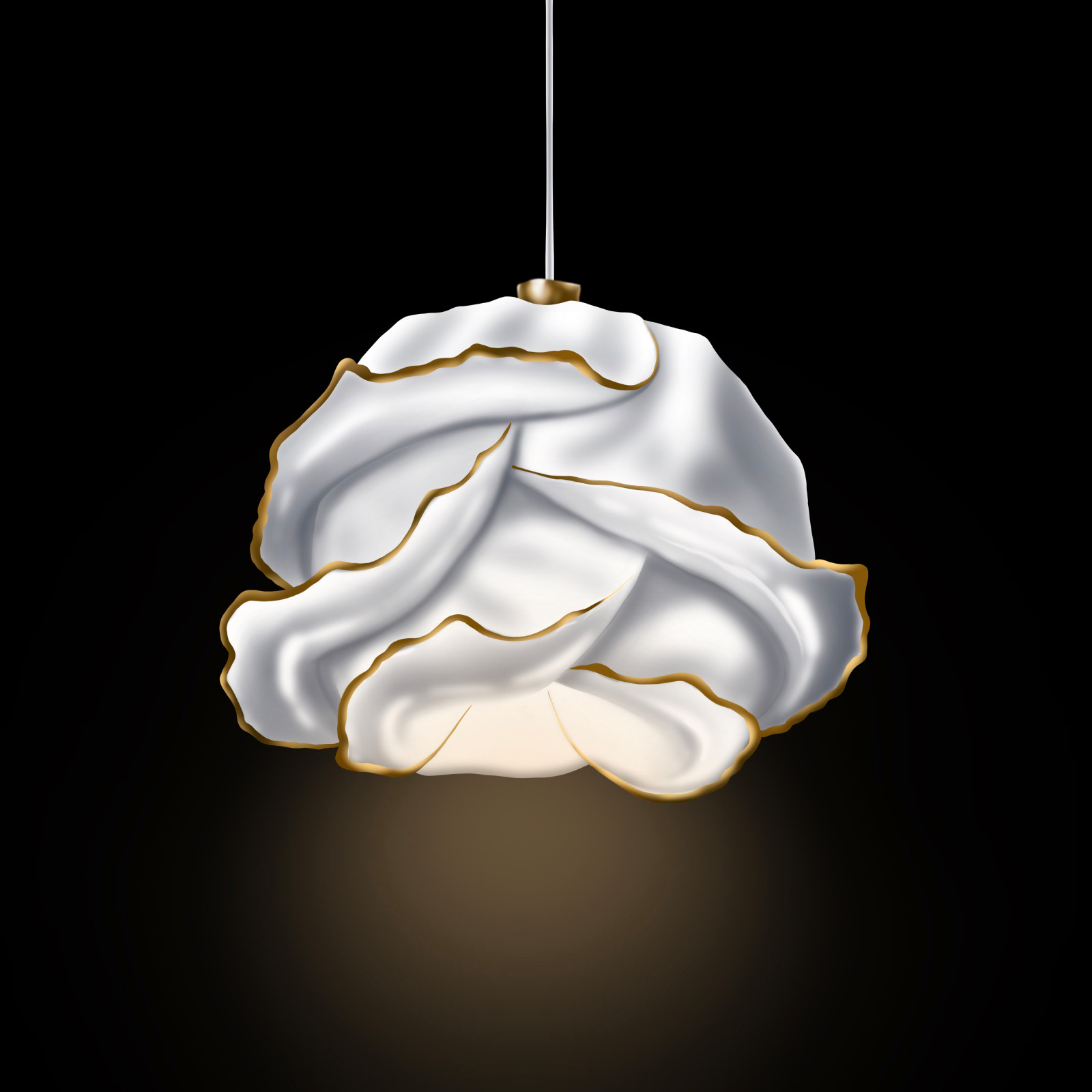 Концепция коллекции подвесных фарфоровых светильников