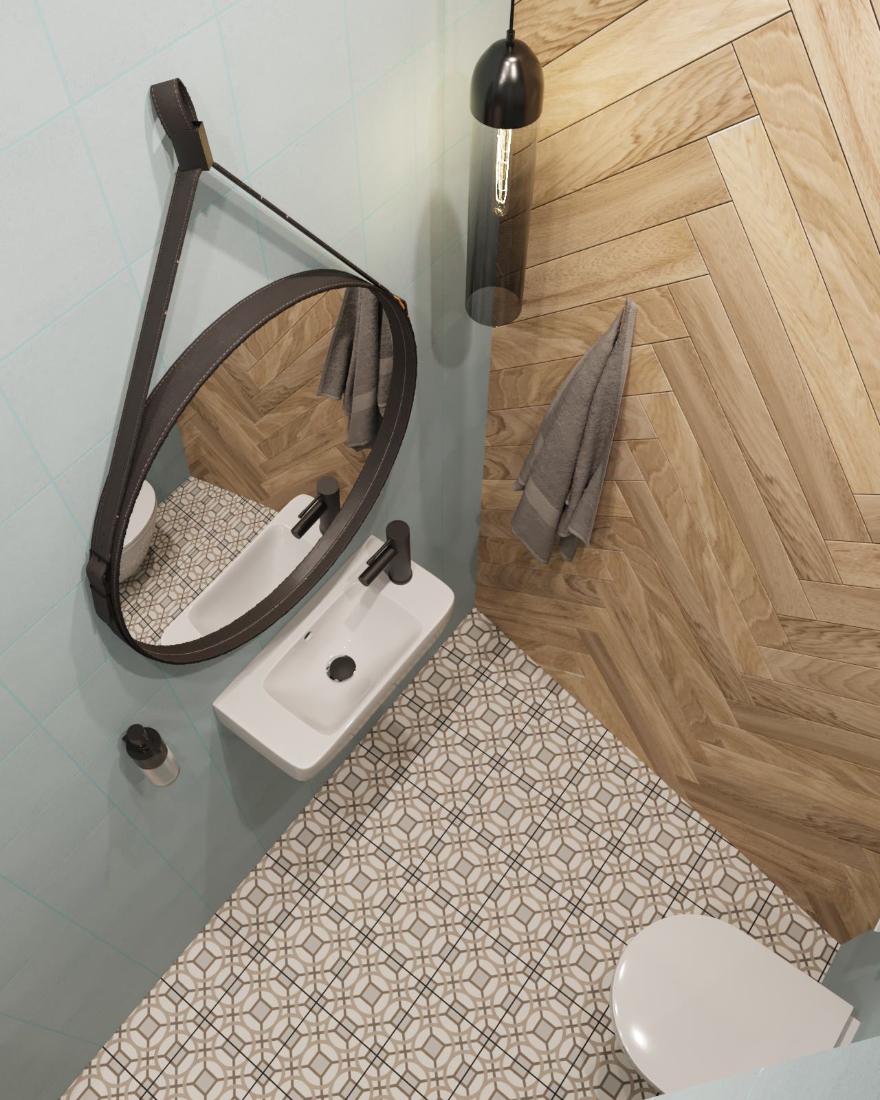 Проект квартиры для девушки 67 кв.м