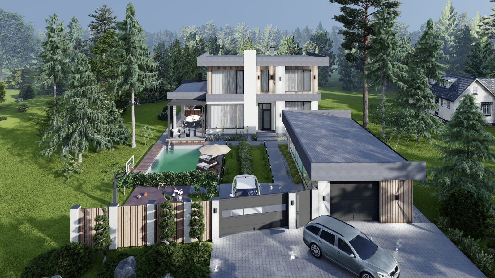 Дом в современном стиле.