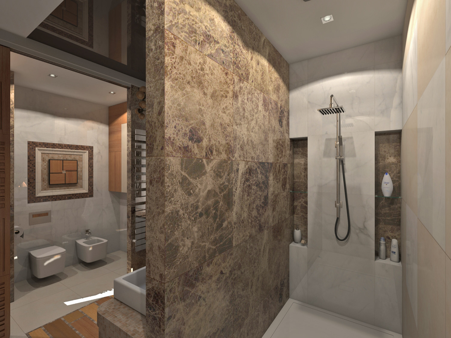 Ванная в нео-классическом стиле