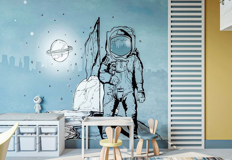 Дизайн-проект детской в эко стиле и лофте в квартире во Владивостоке