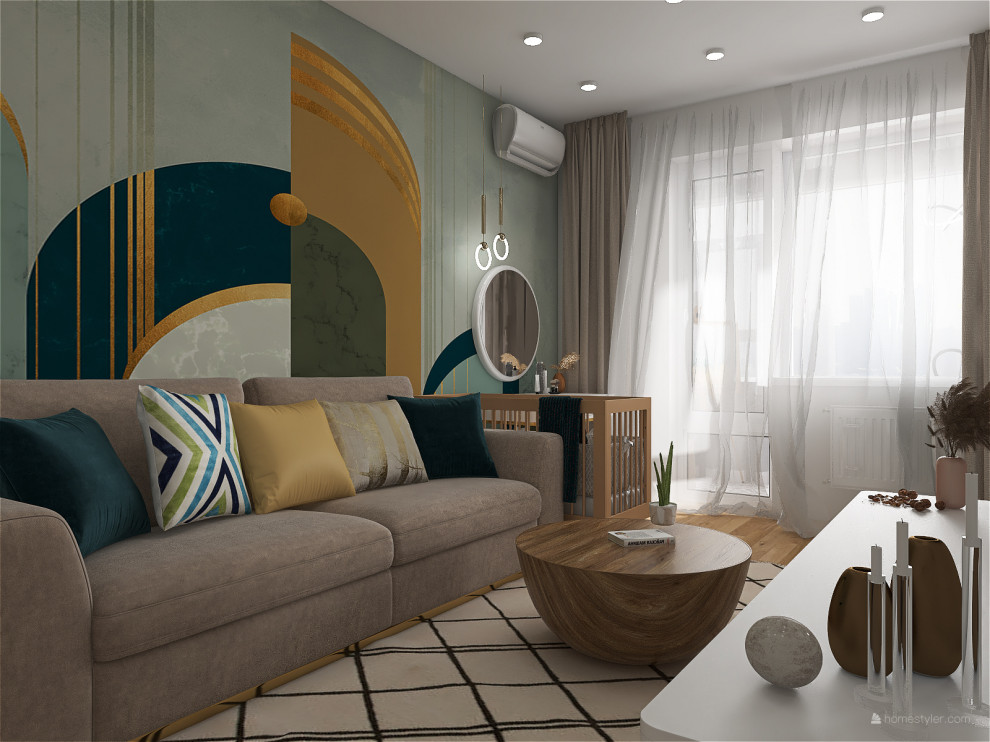 Функциональная однокомнатная квартира-студия