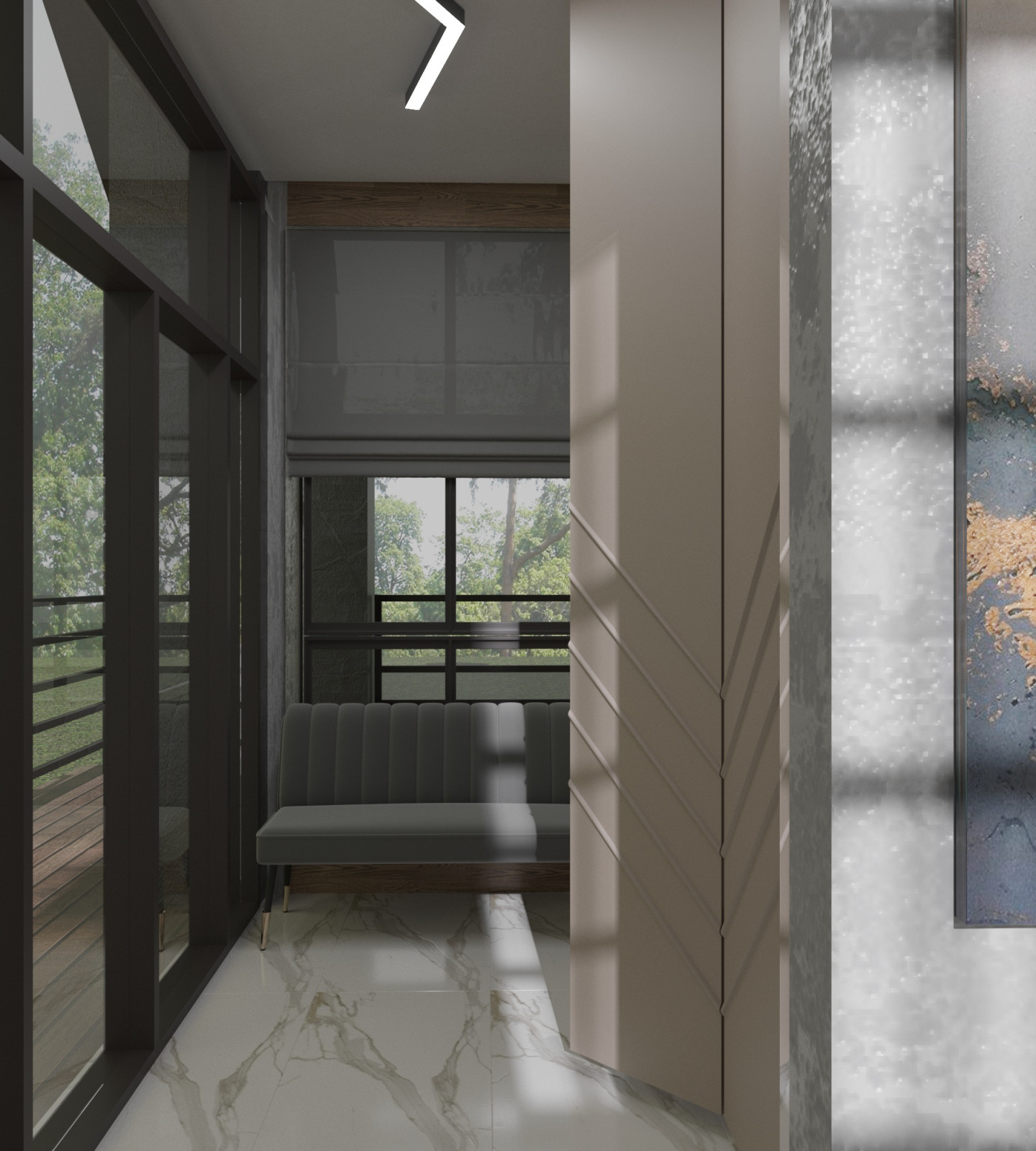 Contemporary two level cottage