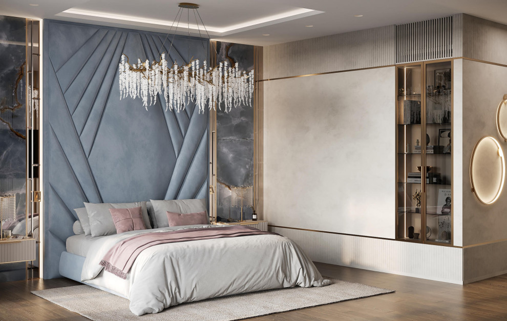 Роскошный дизайн квартиры в стиле современная классика в ЖК "Квартал Лахта парк"