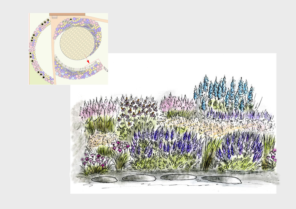 Дизайн цветника