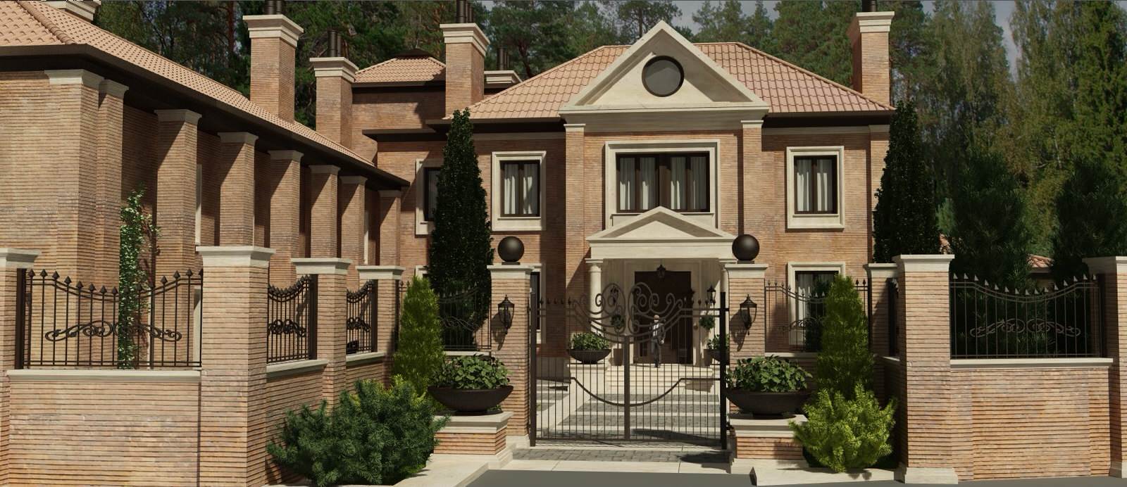 Обложка проекта: Дом в стиле английской классики