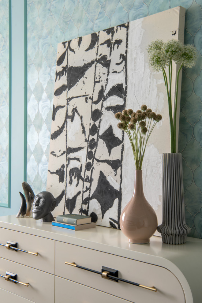 Спальня в цвете "тиффани"