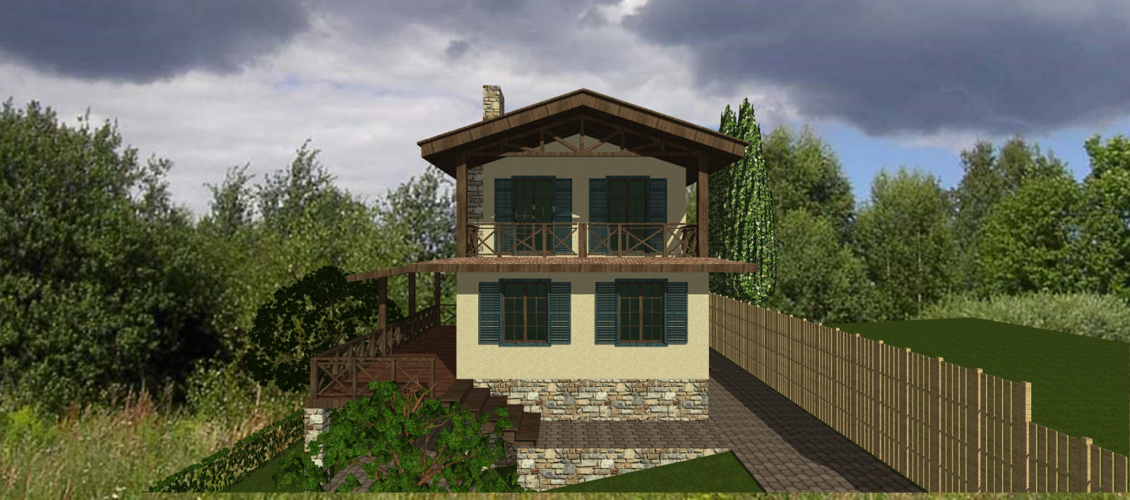 Обложка проекта: Дом В Красной Поляне