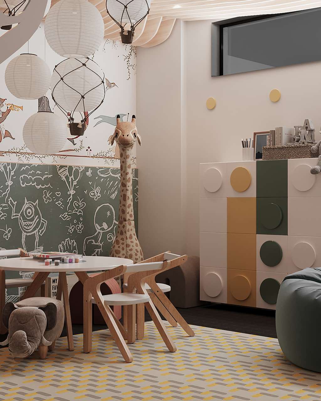 Детская комната с санузлом в Бизнес Центре