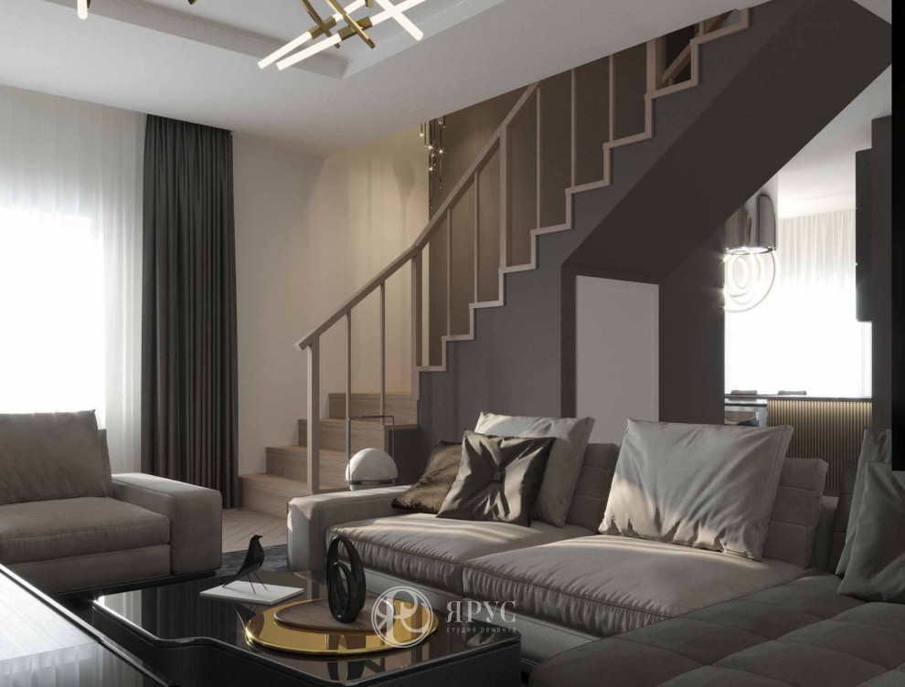 Обложка проекта: Дизайн-проект двухэтажного дома