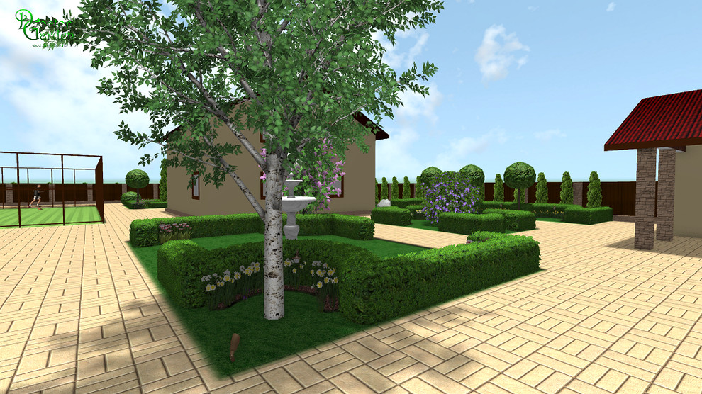 Обложка проекта: регулярный стиль на маленьком участке